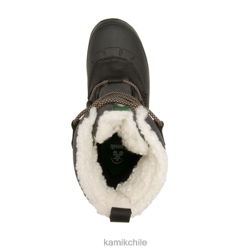 negro botas de invierno RJT4Z159 Kamik mujer gema de nieve