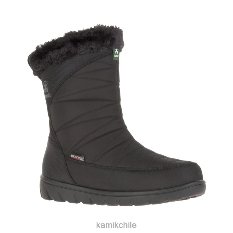 negro botas de invierno RJT4Z162 Kamik mujer hannah zip w