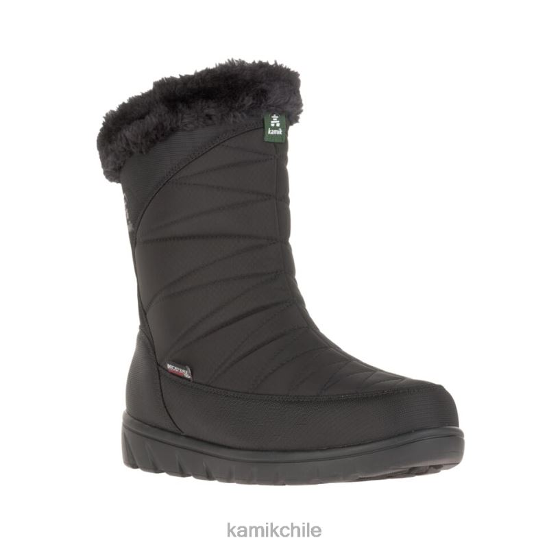 negro botas de invierno RJT4Z162 Kamik mujer hannah zip w