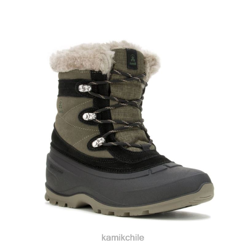 oliva oscuro botas de invierno RJT4Z141 Kamik mujer valle de nieve 5