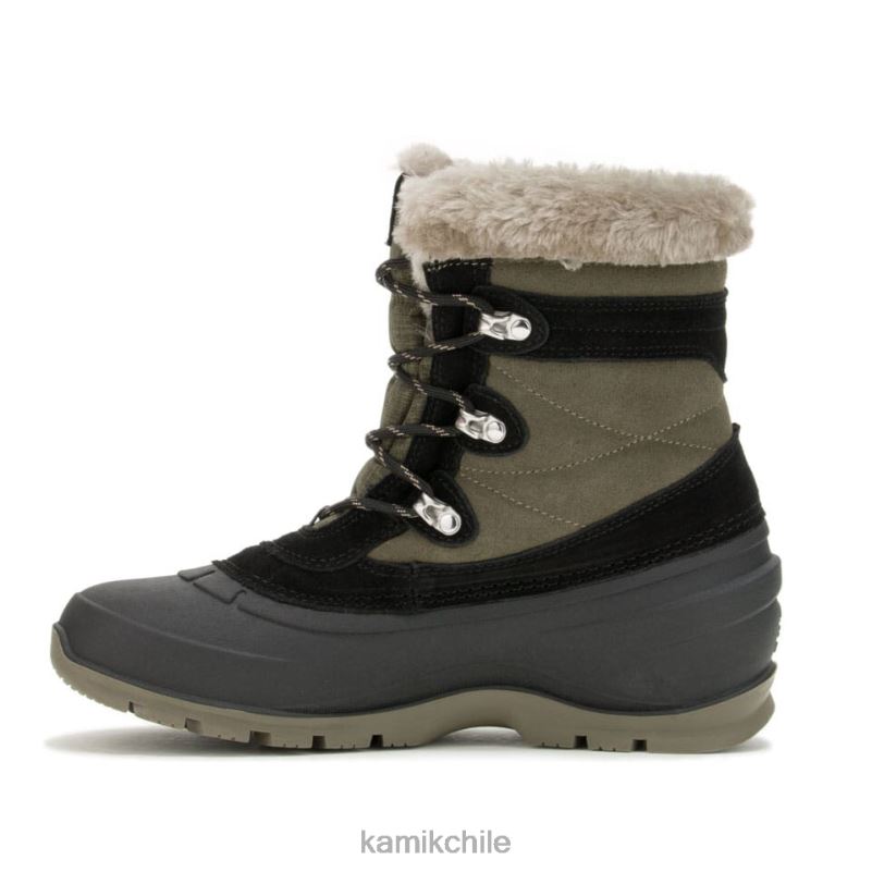 oliva oscuro botas de invierno RJT4Z141 Kamik mujer valle de nieve 5