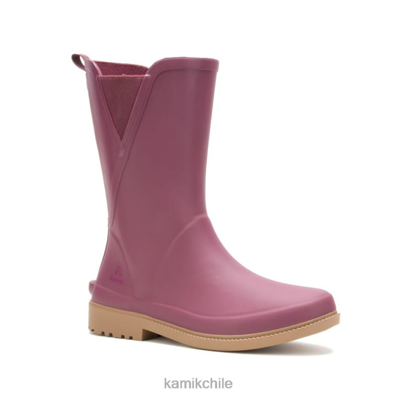 borgoña botas de lluvia RJT4Z27 Kamik mujer cloé