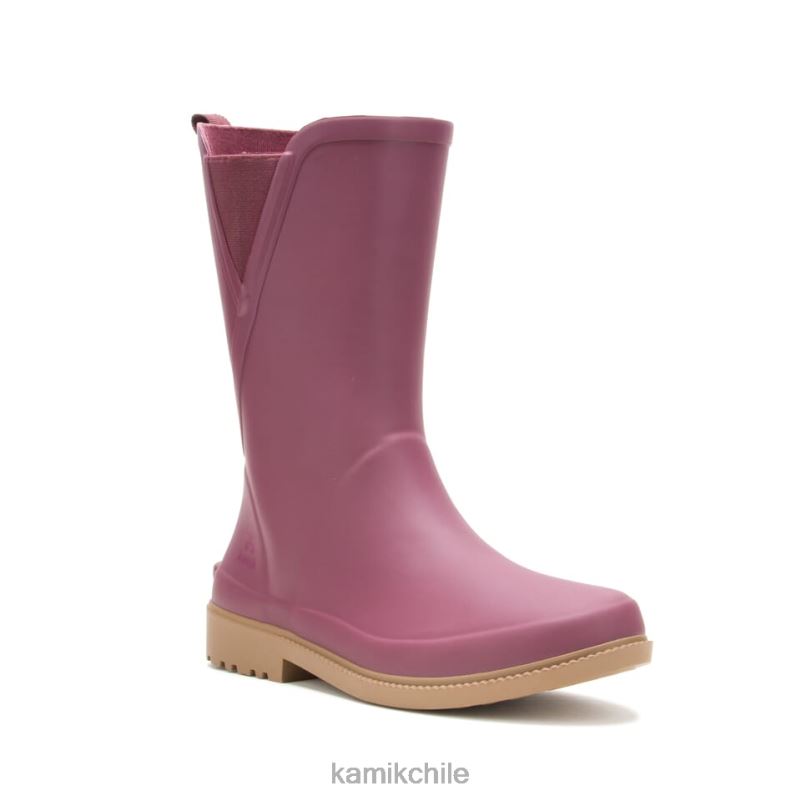 borgoña botas de lluvia RJT4Z27 Kamik mujer cloé