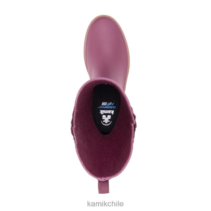 borgoña botas de lluvia RJT4Z27 Kamik mujer cloé