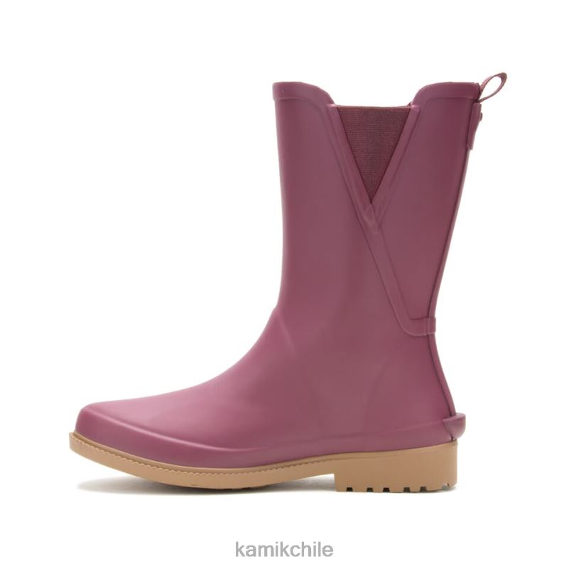 borgoña botas de lluvia RJT4Z27 Kamik mujer cloé