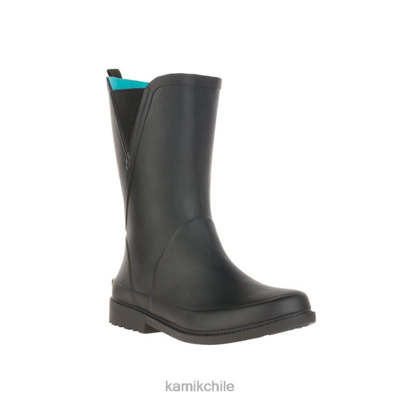 negro botas de lluvia RJT4Z25 Kamik mujer cloé