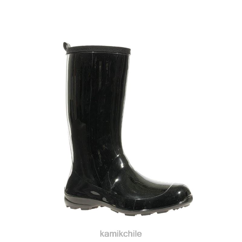 negro botas de lluvia RJT4Z34 Kamik mujer heidy
