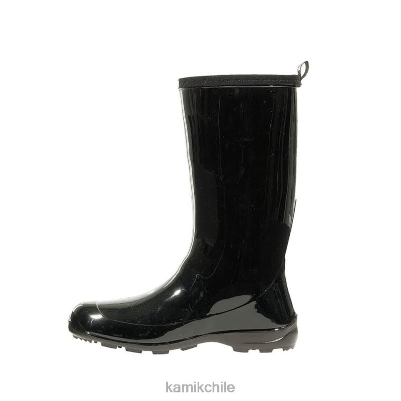 negro botas de lluvia RJT4Z34 Kamik mujer heidy