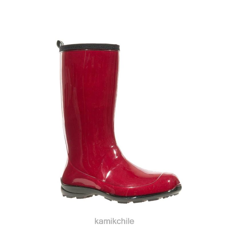 rojo botas de lluvia RJT4Z33 Kamik mujer heidy