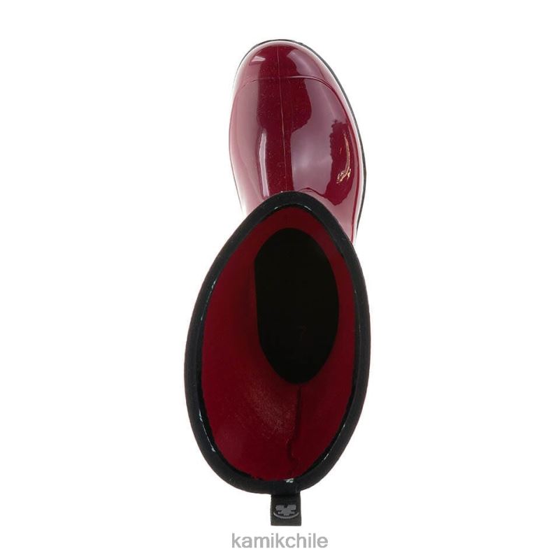 rojo botas de lluvia RJT4Z33 Kamik mujer heidy