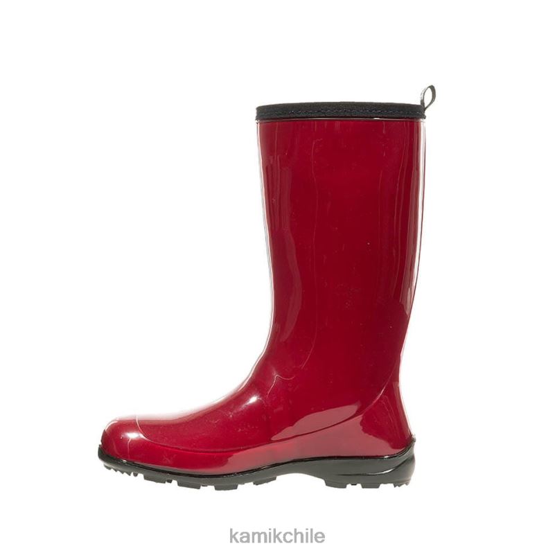 rojo botas de lluvia RJT4Z33 Kamik mujer heidy