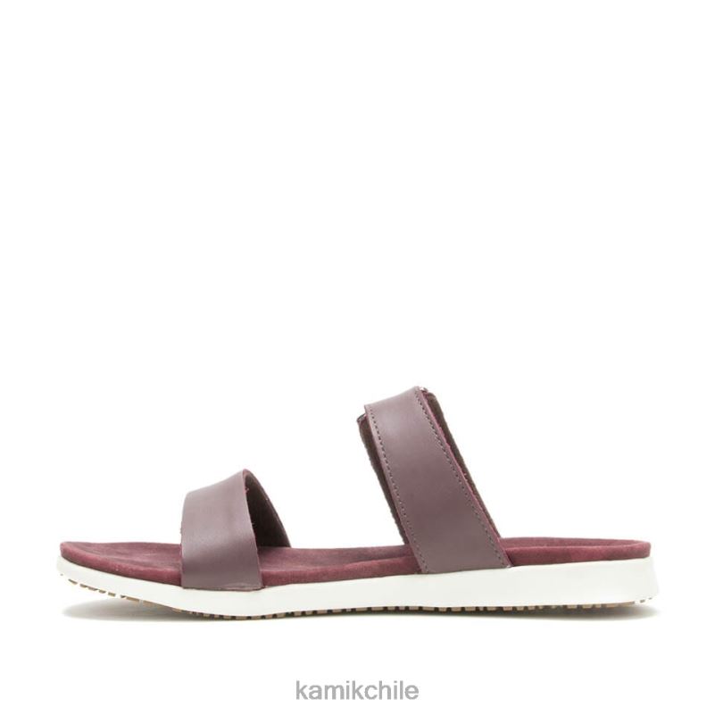 borgoña sandalias RJT4Z46 Kamik mujer diapositiva cara