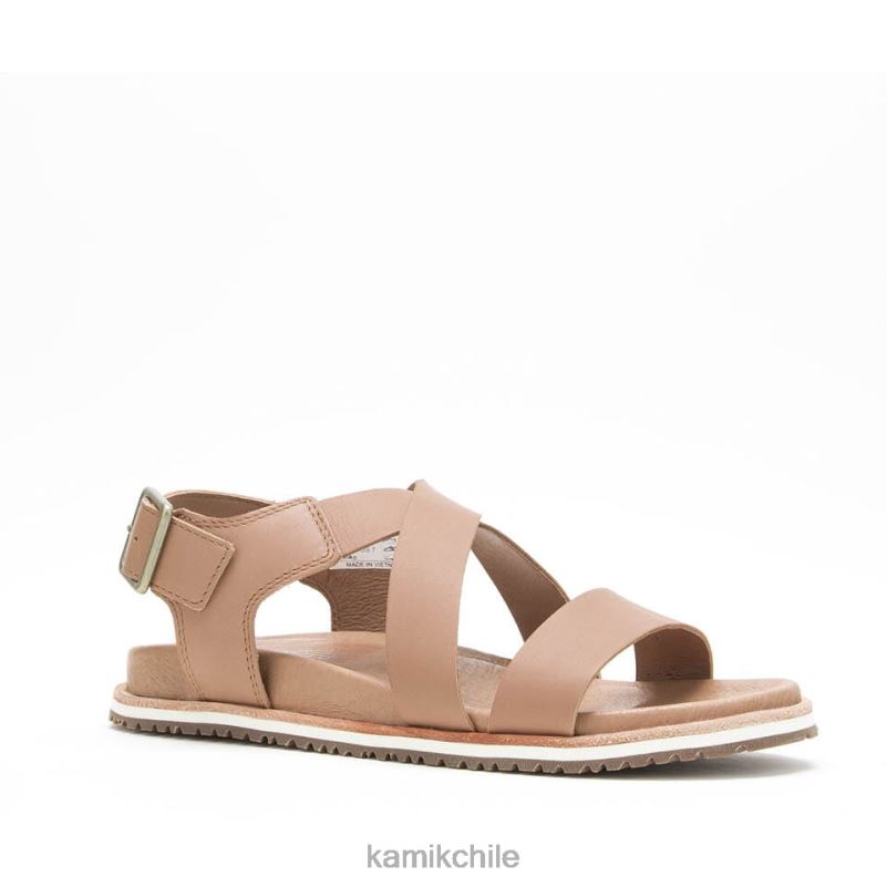 marrón claro sandalias RJT4Z57 Kamik mujer cruz sadie
