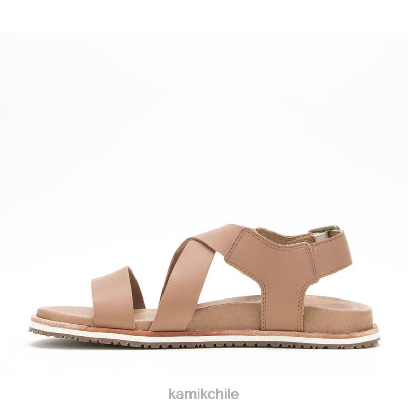 marrón claro sandalias RJT4Z57 Kamik mujer cruz sadie