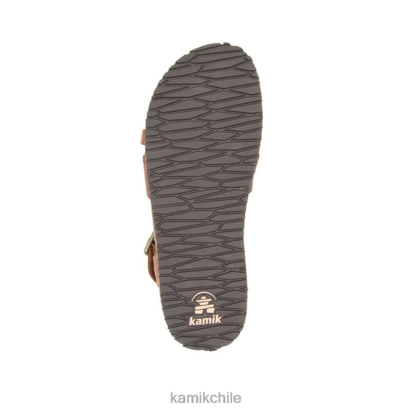 marron oscuro sandalias RJT4Z54 Kamik mujer sadie