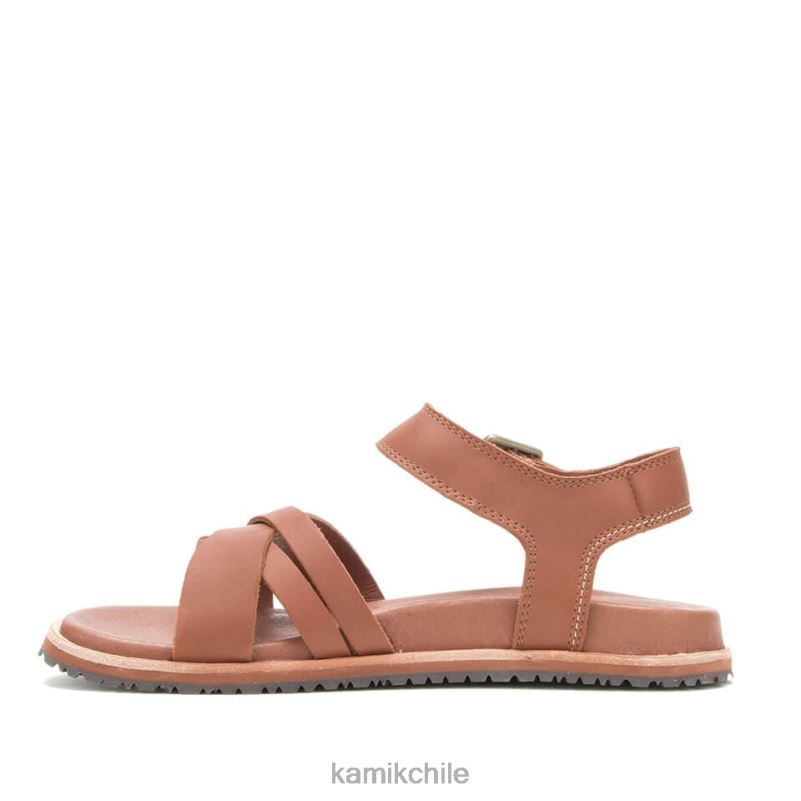 marron oscuro sandalias RJT4Z54 Kamik mujer sadie