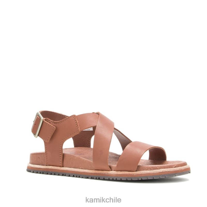 marron oscuro sandalias RJT4Z56 Kamik mujer cruz sadie