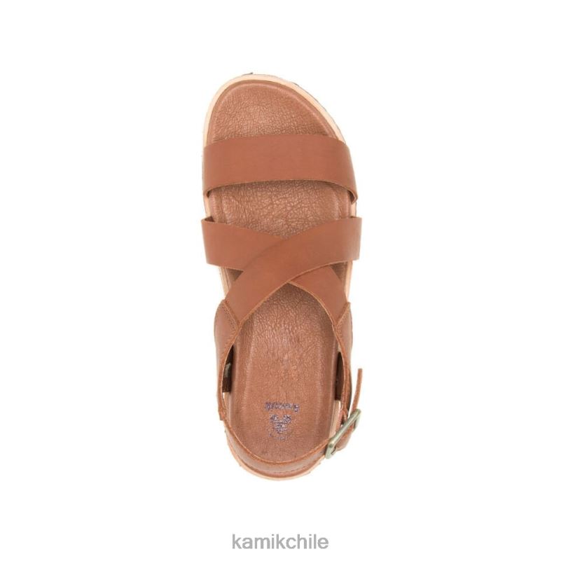 marron oscuro sandalias RJT4Z56 Kamik mujer cruz sadie