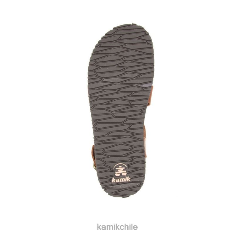 marron oscuro sandalias RJT4Z56 Kamik mujer cruz sadie