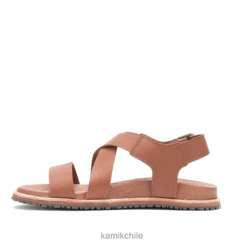 marron oscuro sandalias RJT4Z56 Kamik mujer cruz sadie