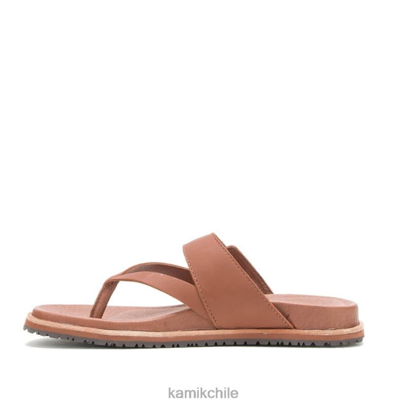 marron oscuro sandalias RJT4Z59 Kamik mujer sadie flipar