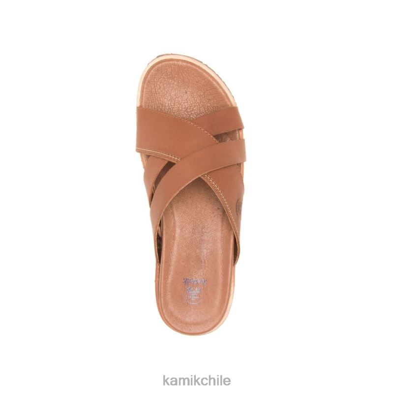 marron oscuro sandalias RJT4Z62 Kamik mujer diapositiva sadie