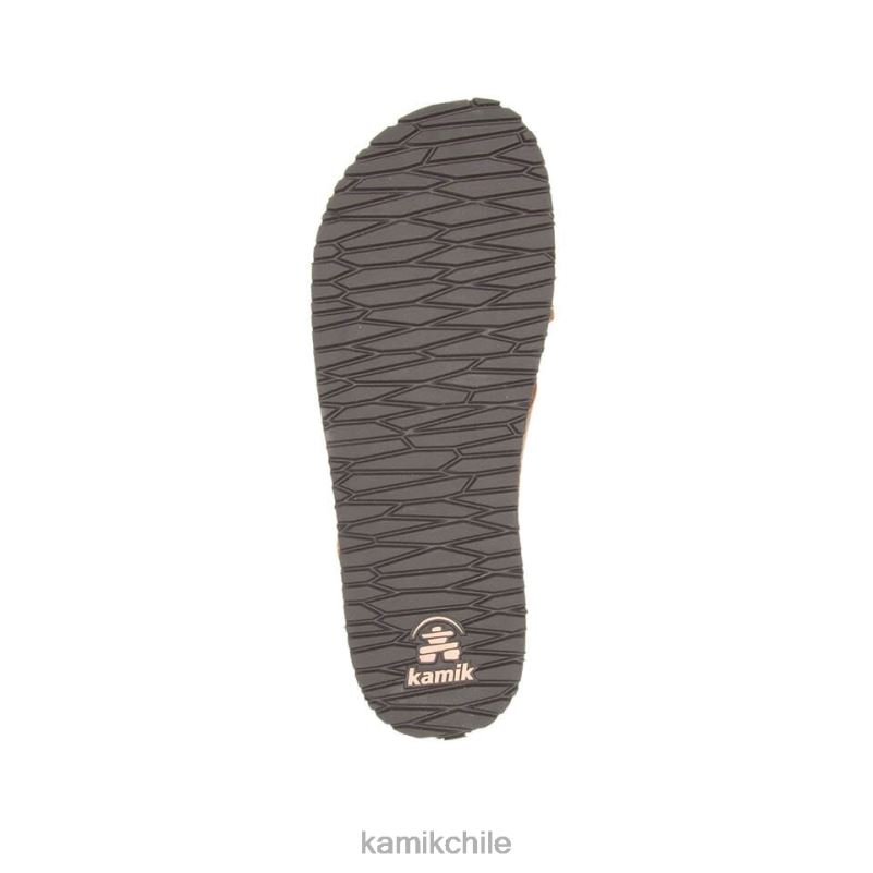 marron oscuro sandalias RJT4Z62 Kamik mujer diapositiva sadie
