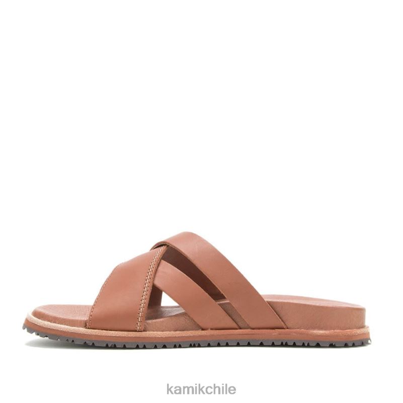 marron oscuro sandalias RJT4Z62 Kamik mujer diapositiva sadie