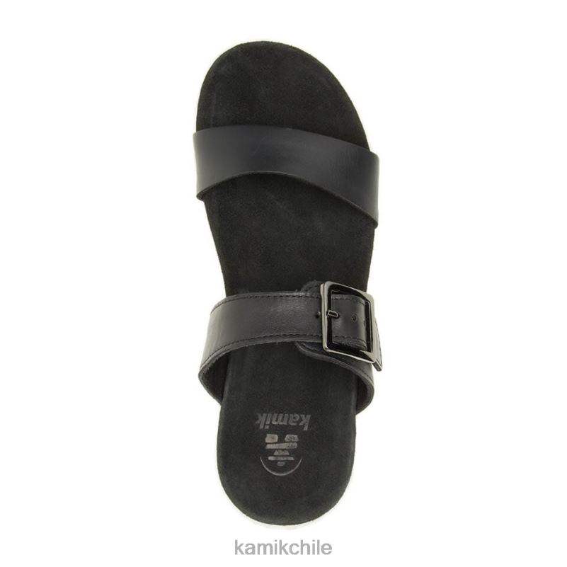 negro sandalias RJT4Z45 Kamik mujer diapositiva cara