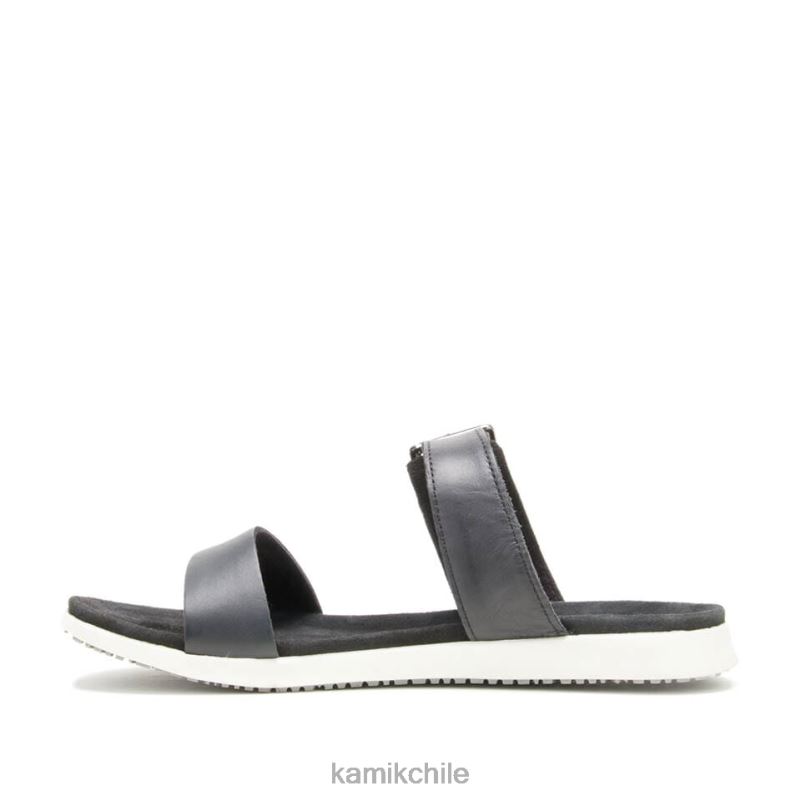 negro sandalias RJT4Z45 Kamik mujer diapositiva cara