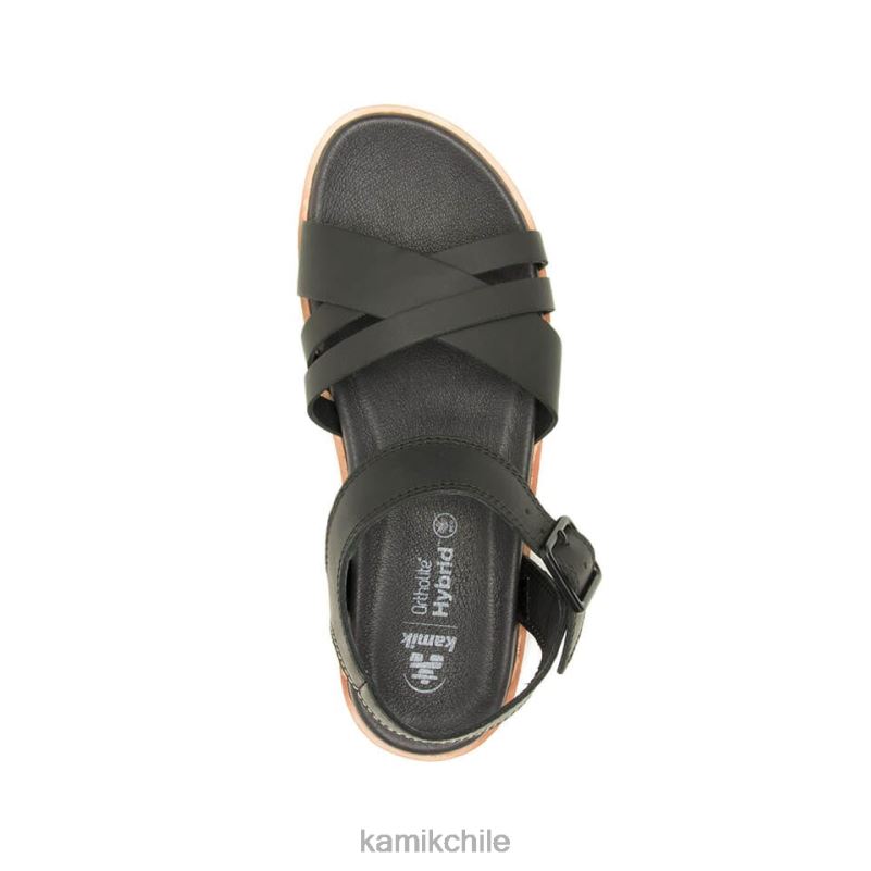 negro sandalias RJT4Z53 Kamik mujer sadie
