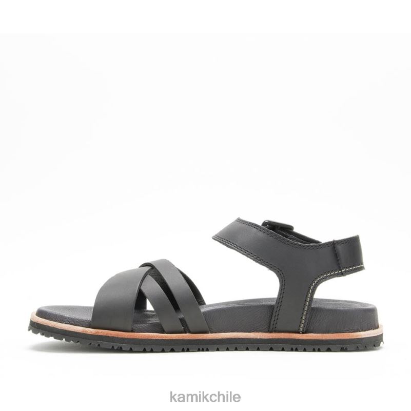 negro sandalias RJT4Z53 Kamik mujer sadie