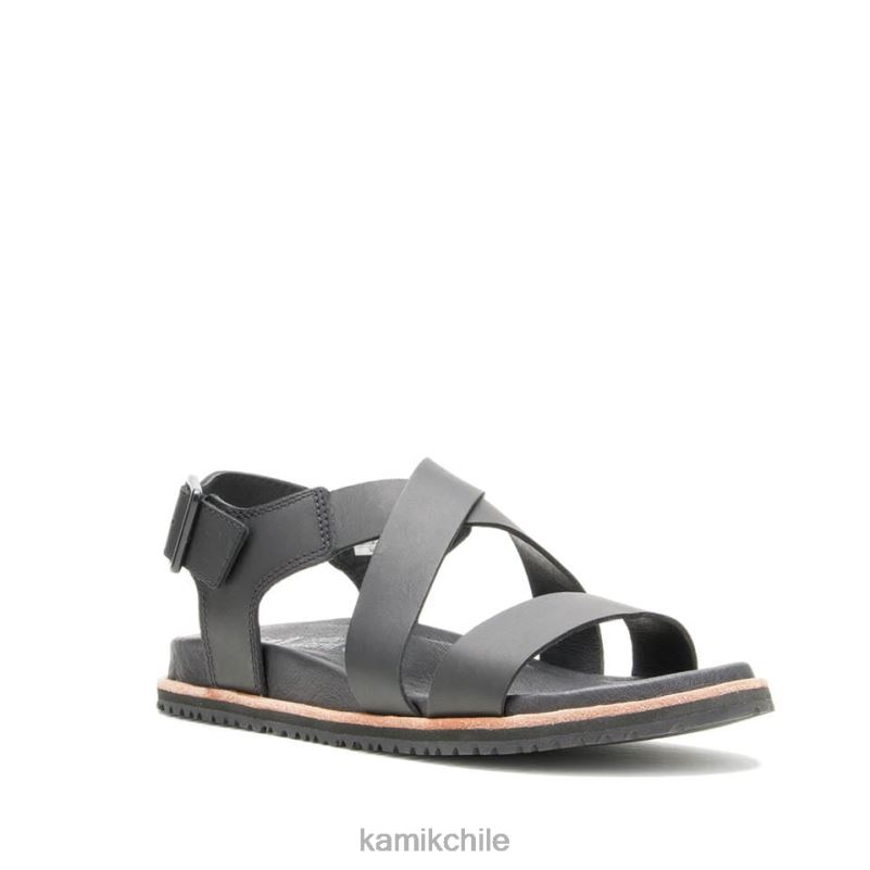 negro sandalias RJT4Z55 Kamik mujer cruz sadie