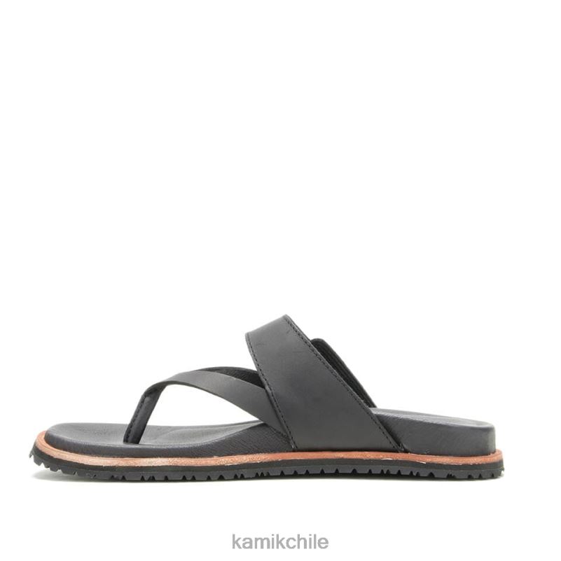 negro sandalias RJT4Z58 Kamik mujer sadie flipar