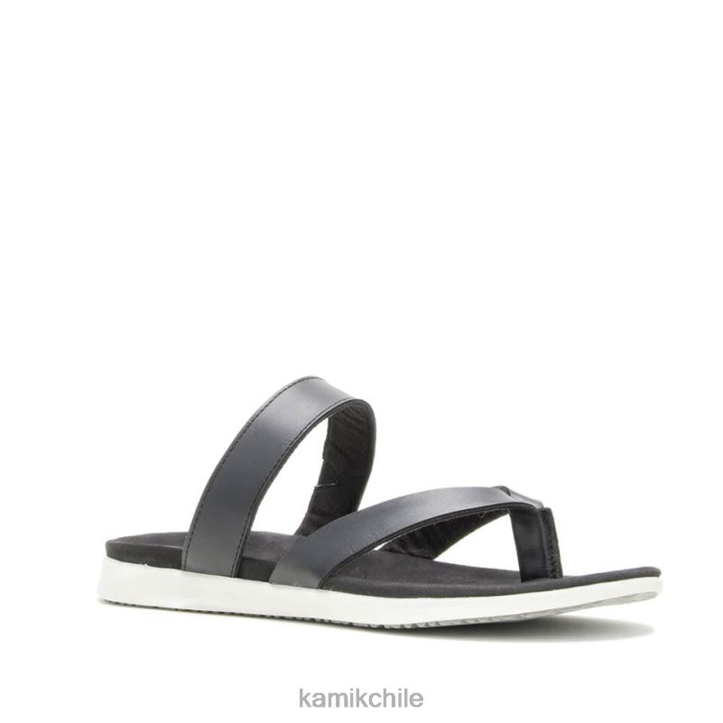 negro sandalias RJT4Z63 Kamik mujer cara volteada