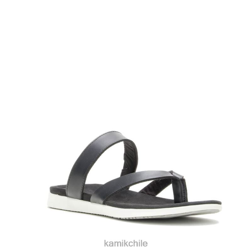 negro sandalias RJT4Z63 Kamik mujer cara volteada