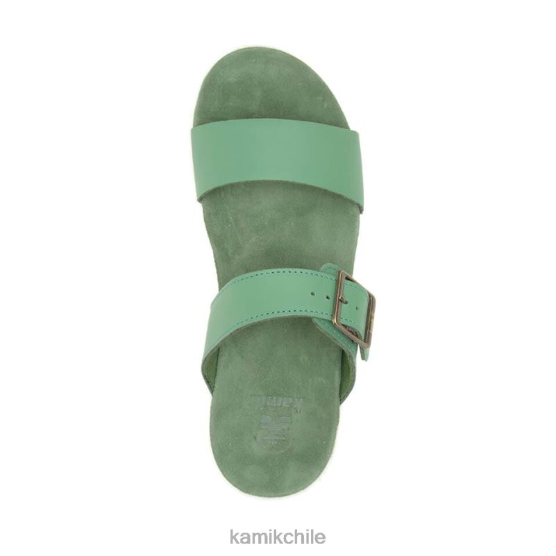 verde sandalias RJT4Z48 Kamik mujer diapositiva cara