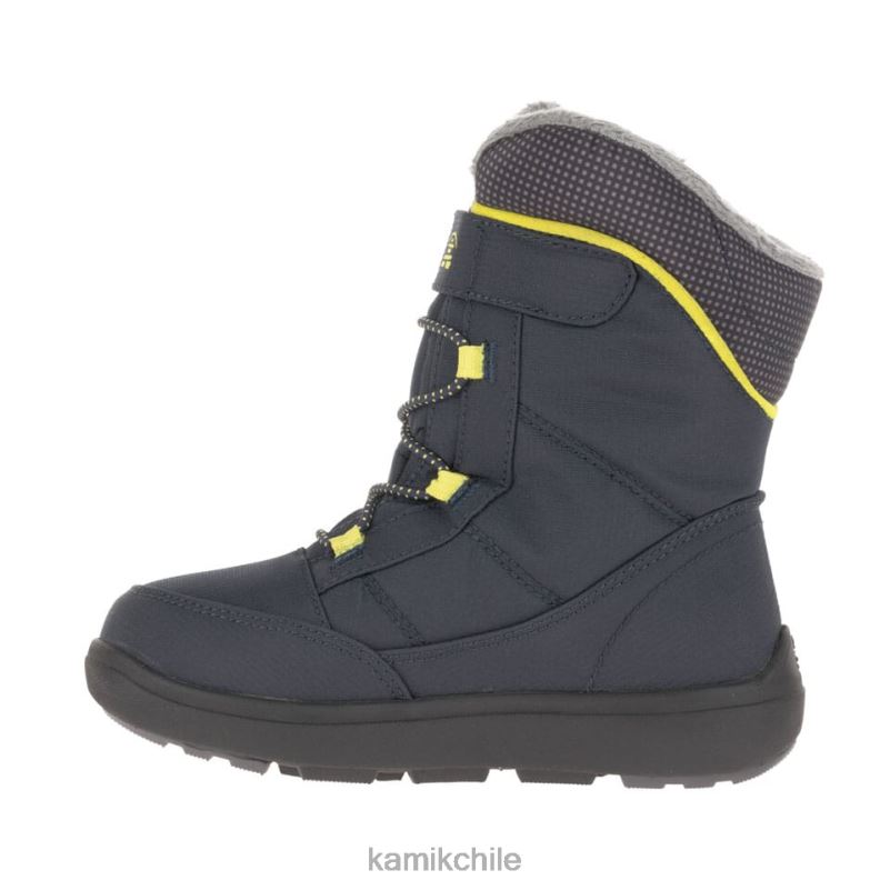 azul marino/amarillo botas de invierno RJT4Z430 Kamik niños pequeños postura 2
