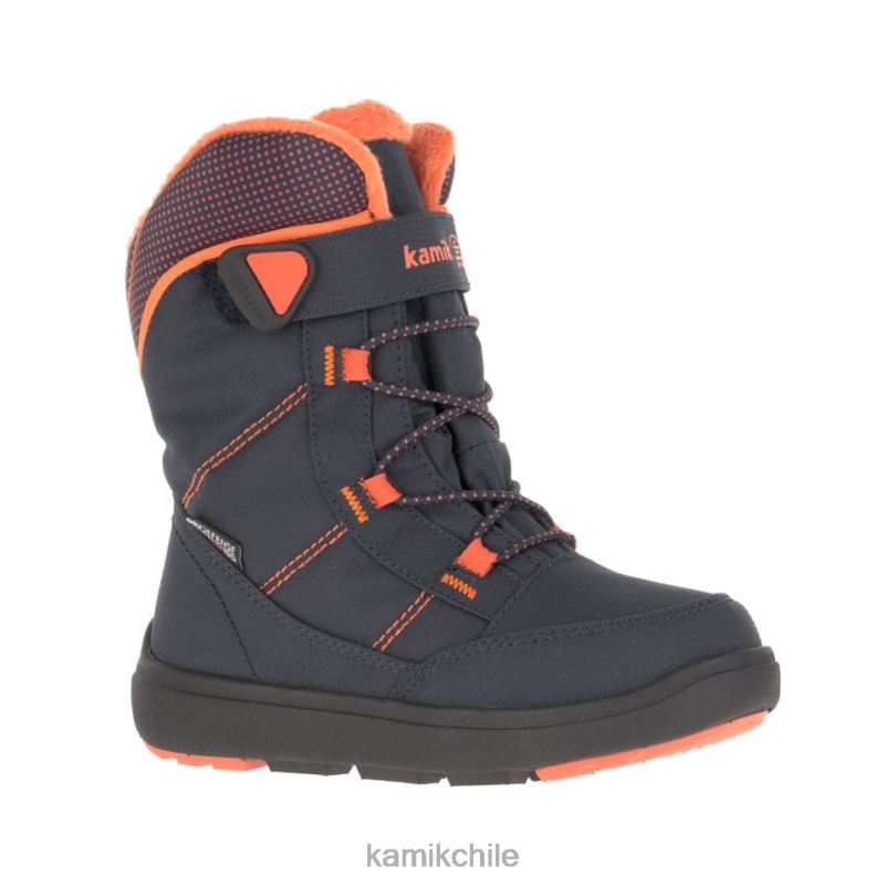 azul marino/llama botas de invierno RJT4Z431 Kamik niños pequeños postura 2