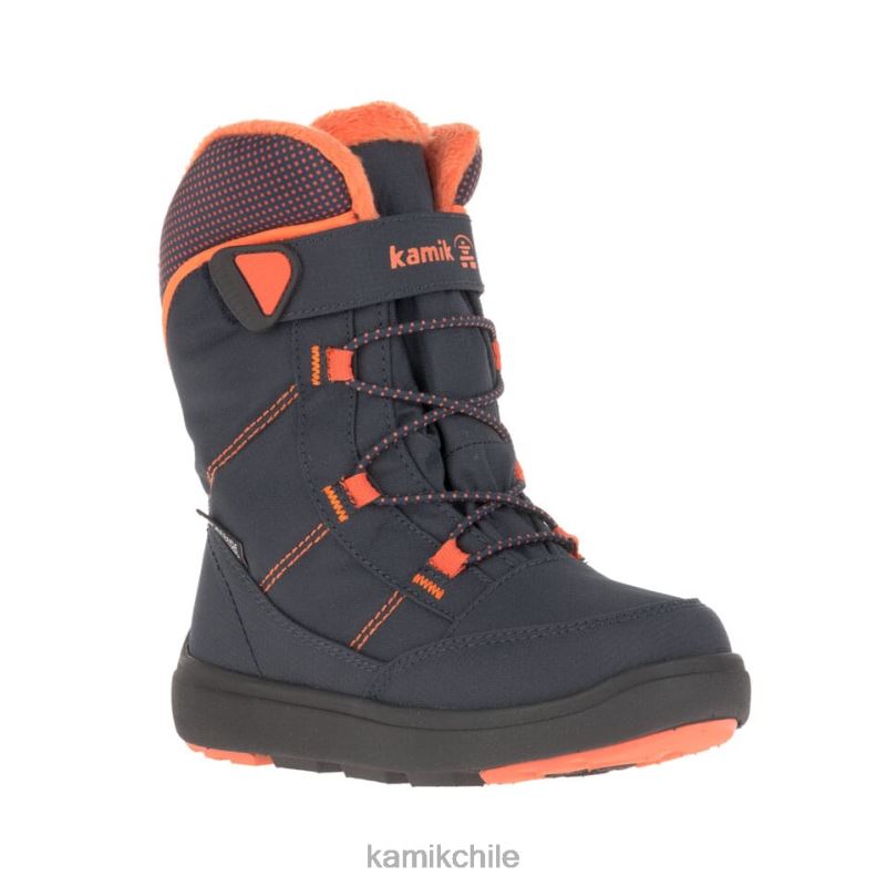 azul marino/llama botas de invierno RJT4Z431 Kamik niños pequeños postura 2