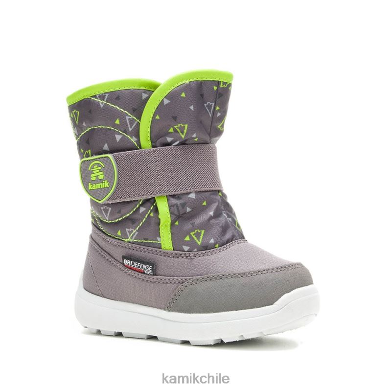 carbón botas de invierno RJT4Z402 Kamik niños pequeños impresión de abeja de nieve