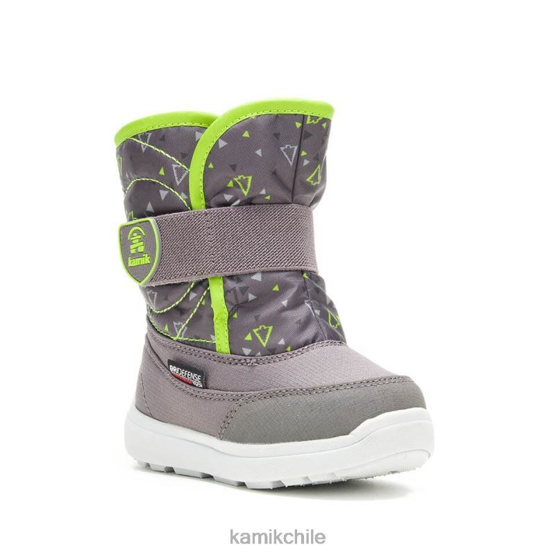 carbón botas de invierno RJT4Z402 Kamik niños pequeños impresión de abeja de nieve