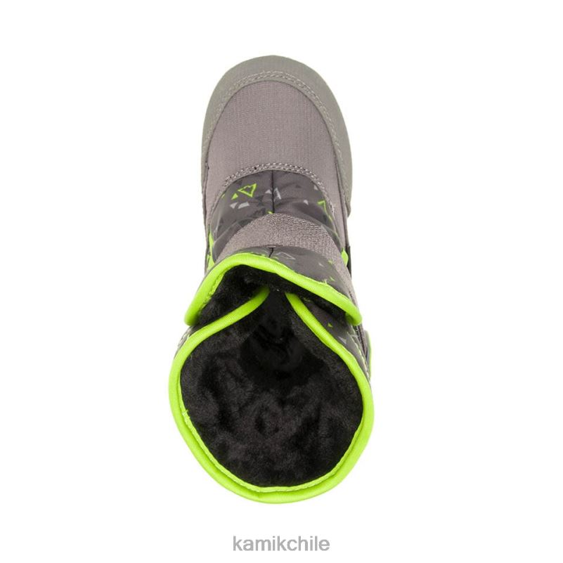 carbón botas de invierno RJT4Z402 Kamik niños pequeños impresión de abeja de nieve
