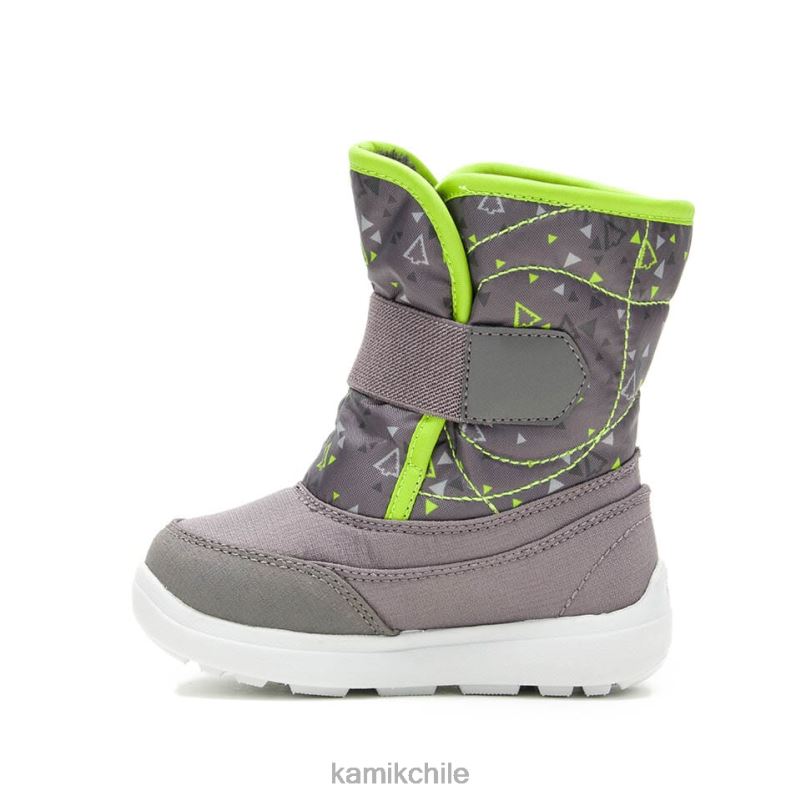 carbón botas de invierno RJT4Z402 Kamik niños pequeños impresión de abeja de nieve