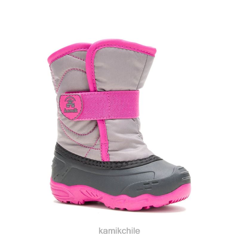 gris/rosa botas de invierno RJT4Z405 Kamik niños pequeños chinche de nieve 5