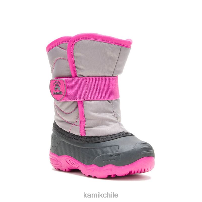 gris/rosa botas de invierno RJT4Z405 Kamik niños pequeños chinche de nieve 5
