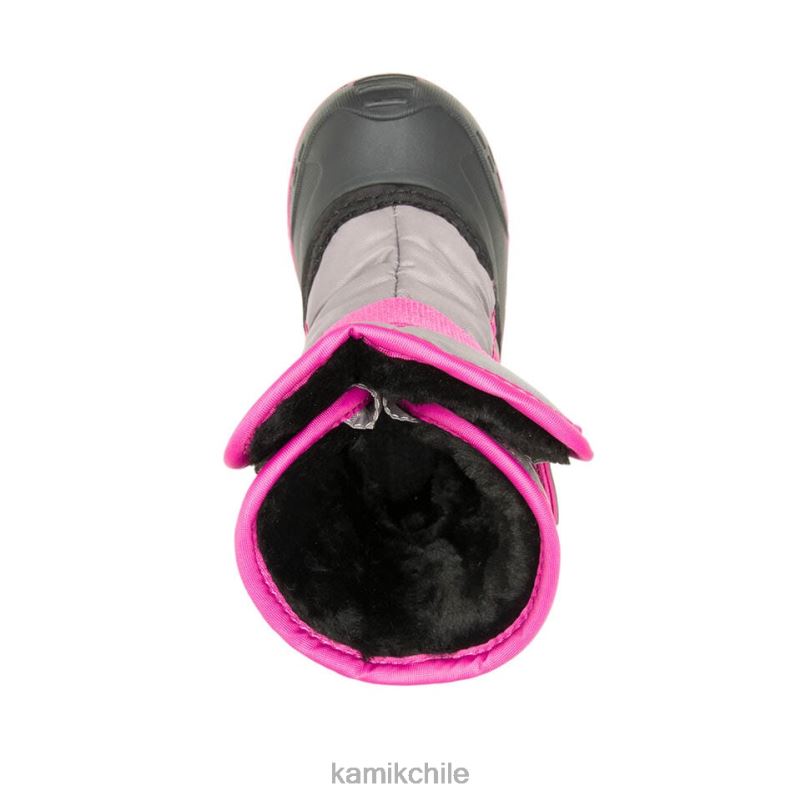 gris/rosa botas de invierno RJT4Z405 Kamik niños pequeños chinche de nieve 5