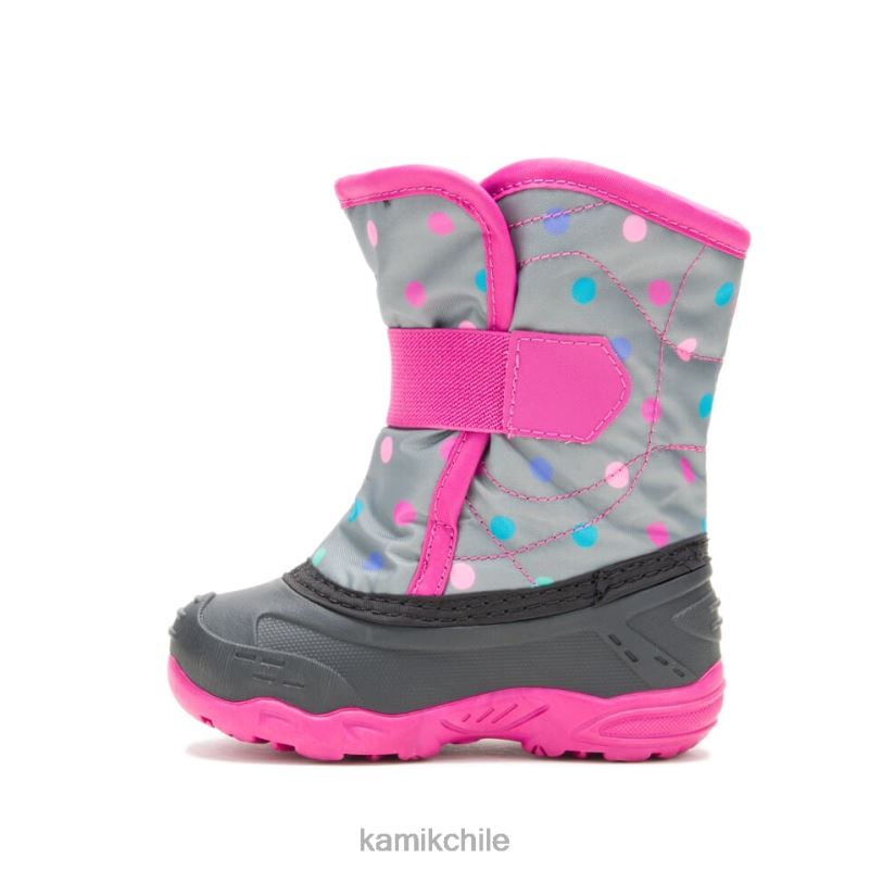 gris/rosa botas de invierno RJT4Z413 Kamik niños pequeños chinche de nieve 6