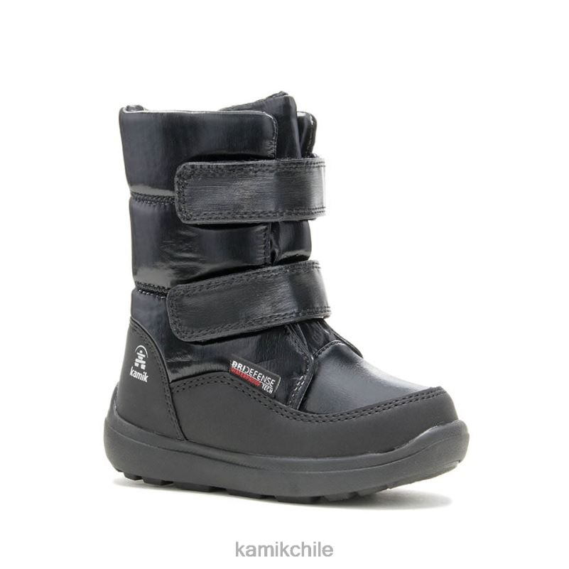 negro botas de invierno RJT4Z423 Kamik niños pequeños nevada