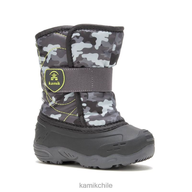 negro/carbón botas de invierno RJT4Z416 Kamik niños pequeños chinche de nieve 6